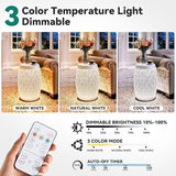 18" Cutout Metal Outdoor Side Table with 3-Mode LED Lights, Modern Decorative Drum End Table - Photo 6
