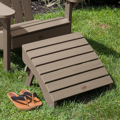 highwood Classic Westport Adirondack Chair with Ottoman, Woodland Brown