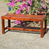 International CaravanInternational Caravan Highland Acacia Americana 42-inch Backless Bench with Contoured Seat