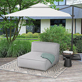 Dineli Outdoor Bean Bed Loveseat Large Bean Bag Chair for Adults Outdoor Sofa Couch Outside Chaise Lounge Chair Foam - Photo 8