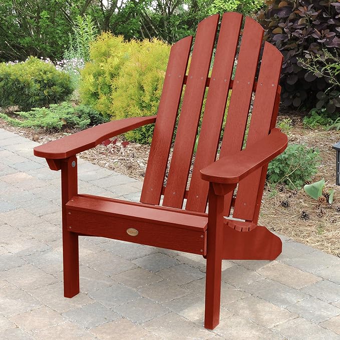Highwood Classic Westport Adirondack Chair, Rustic Red