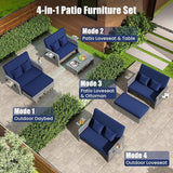 Tangkula Patio Rattan Daybed with 4-Level Adjustable Backrest - Photo 3