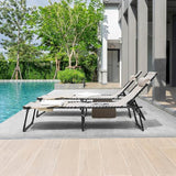 NUU GARDEN Set of 2 Folding Oxford Chaise Lounge Chair - Photo 9
