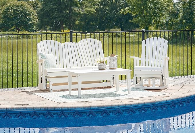 Signature Design by Ashley Hyland Wave Outdoor Casual Swivel Glider Adirondack Chair with 360-Degree Swivel - Photo 8