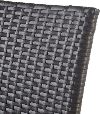 Christopher Knight Home Delfina Outdoor Wicker Barstools, 4-Pcs Set, Grey