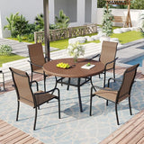 Outdoor Patio Round Dining Table for 4 - Photo 2