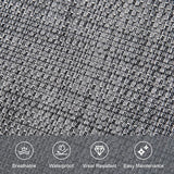 Outdoor Lounge Chair, Chaise Lounge for Patio & Lawn, Pool Lounge Chairs with Removable Pillow, Dark Grey - Photo 7