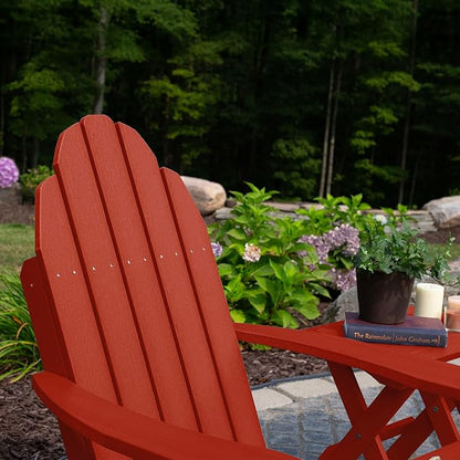 Elk Outdoors The Essential Adirondack Chair, Rustic Red