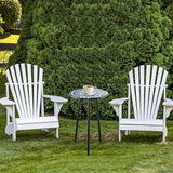 1 Pack Metal Outdoor Side Table Small Outside Round End Table for Patio Modern Accent Garden Corner Table for Small - Photo 7