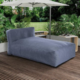 Dineli Chaise Lounge Chair Outdoor Bed Lounger Outdoor Couch Sofa for Pool Comfy Patio Furniture Foam Filling Bean Bed - Photo 1