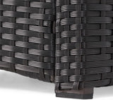 Christopher Knight Home Sanger Outdoor Club Chair with Cushions - Wicker - Dark Brown/Beige - Photo 10