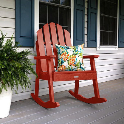 Highwood Classic Westport Garden Rocking Chair, Rustic Red