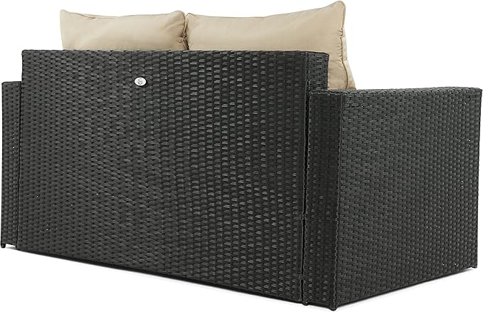 Serta Laguna Brown Resin Wicker Outdoor Patio Furniture Collection, Easy Assembly, Porch or Pool - Photo 10