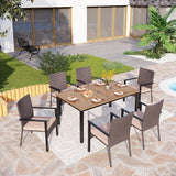 PHI VILLA 64" Rectangle Outdoor Dining Table - Photo 2