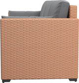 Outsunny Patio Couch PE Wicker Deep Seating Outdoor Sofa with Removable Cushions, 3 Seater Rattan Sofa - Photo 9