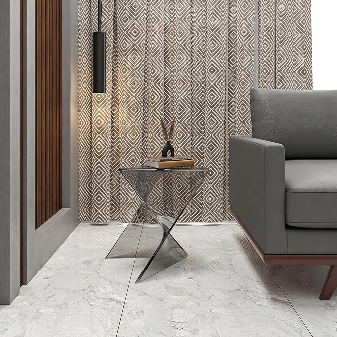 LeisureMod 15.75" Triangular Side Table, Stackable Plastic Accent End Table for Indoor & Outdoor Use - Photo 2
