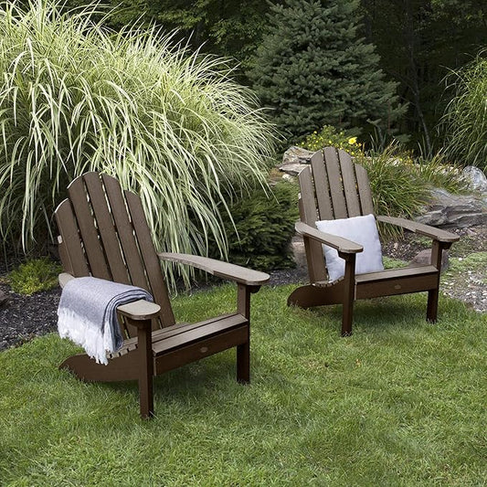 Highwood Classic Westport Adirondack Chairs, 2-Piece Set, Weathered Acorn
