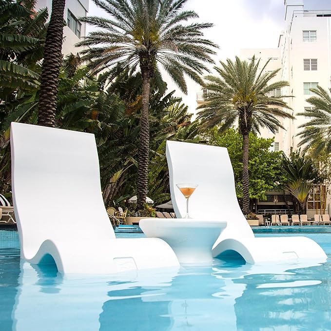 Ledge Lounger - Signature Chair - Inside Pool & Sun Shelf Lounge Chair - Designed for Shallow Shelves Up to 9” - Photo 2