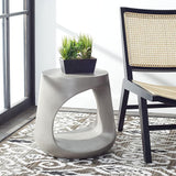 SAFAVIEH Outdoor Collection Vikki Modern Dark Grey Concrete Accent Table (Fully Assembled) VNN1040A - Photo 2