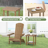 Outdoor Side Table, 2-Tier Small Outdoor Table for Patio, Adirondack Side Tables for Outside or Indoor - Photo 5