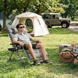 Amopatio Oversized Padded Zero Gravity Chair, XL 29In Reclining Camping Lounge Chair w/Removable Cushion&Headrest - Photo 2