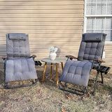 PURPLE LEAF Outdoor Reclining Chair Patio Zero Gravity Chaise Lounge Folding Chair with Removable Cushion Adjustable - Photo 1