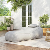 Christopher Knight Home Morton Outdoor Bean Bag Chair, Fabric Bean Bag Chair for Adults and Kids - Photo 1