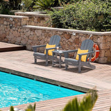 TORVA Patio Adirondack Side Table, Outdoor End Tables All-Weather Resistant HDPE Humidity-Proof Long Time Use for Deck - Photo 6