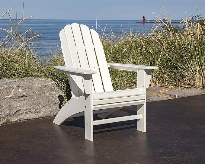 POLYWOOD® Vineyard Curveback Adirondack Chair in Lime