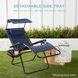 Best Choice Products Folding Zero Gravity Outdoor Recliner Patio Lounge Chair w/Adjustable Canopy Shade, Headrest - Photo 6