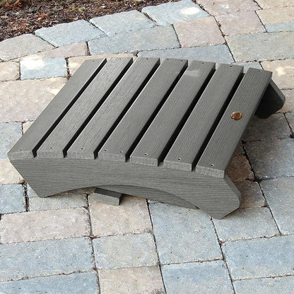 highwood AD-OTL1-CGE Adirondack Folding Ottoman, Coastal Teak