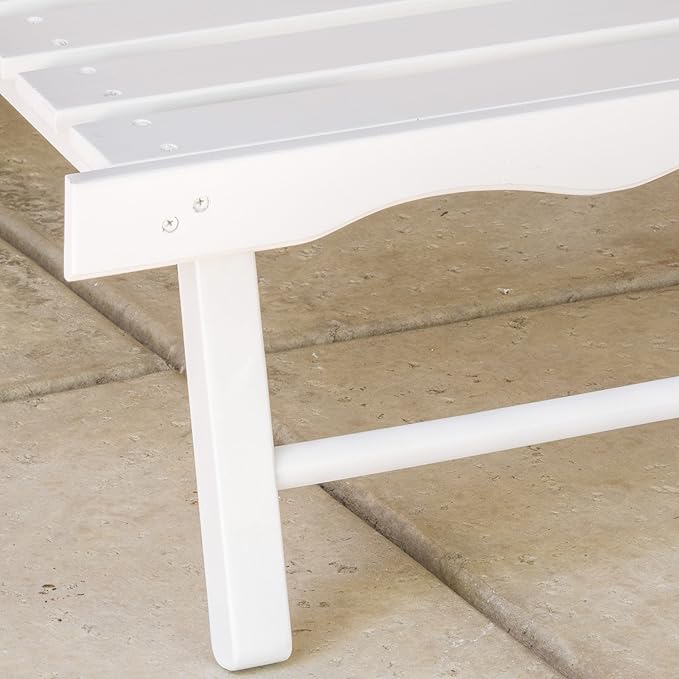 Christopher Knight Home Hayle Reclining Wood Adirondack Chair with Footrest, White