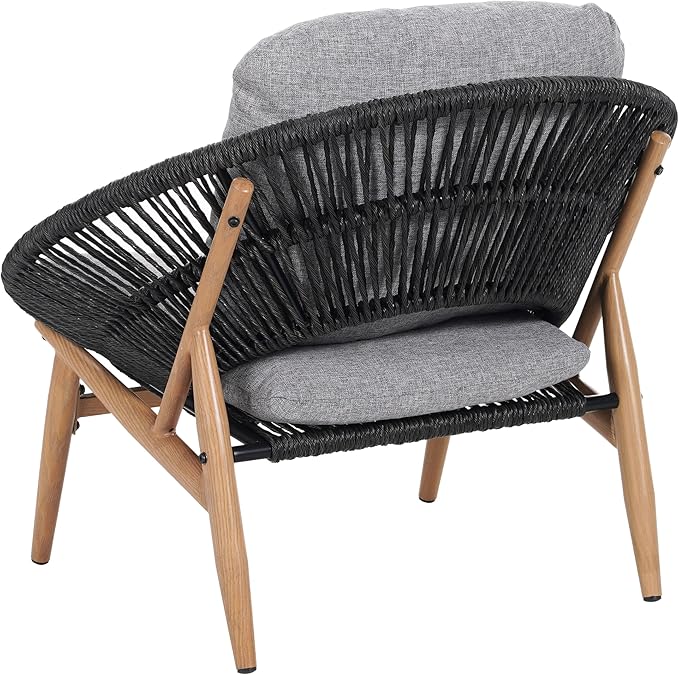 Christopher Knight Home Cyril Outdoor Papasan Chair with Cushion, Wicker Egg Chair with Removable Cushion - Photo 7