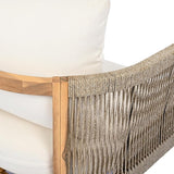 Christopher Knight Home Havets 77"W Outdoor 3 Seater Sofa, 6" Thick Cushion Couch, Acacia Wood Bench Sofa - Photo 6