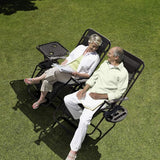 Homall 3 Pcs Zero Gravity Chair Patio Folding Recliner Outdoor Chaise Lounge Chairs Portable Reclining Chair Set with - Photo 2