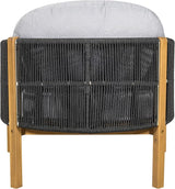 Christopher Knight Home Grotta Acacia Wood Patio Accent Chair Set of 2, Wooden Lounge Chair Outdoor - Photo 8