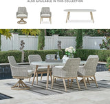 Signature Design by Ashley Seton Creek Casual Aluminum Outdoor Dining Table with Umbrella Hole and Cover Cap - Photo 6