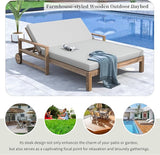 Polibi 4-Position Adjustable Outdoor Double Chaise Lounge Chair for 2 Persons - Photo 5