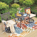 Sophia & William Patio Outdoor Swivel Rocker Dining Chairs Set of 2 - Photo 7
