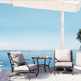 Grand patio 3-Piece Furniture Seating Motion Chairs Set Outdoor Bistro Set Patio Conversation Sets Glider Rocking Chair - Photo 4