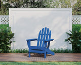 POLYWOOD AD4030PB Classic Outdoor Adirondack Chair, Pacific Blue - Photo 2