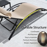 PURPLE LEAF Patio Oversized Chaise Lounge with 15FT Umbrella Outdoor Lounge Chair Beach Pool Sunbathing Lawn Lounger - Photo 8