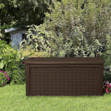 Keter Borneo 110 Gallon Resin Deck Box - Organization and Storage for Patio Furniture, Outdoor Cushions, Throw Pillows - Photo 8