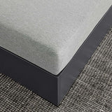 Modway Tahoe Aluminum Ottoman Gray with Weather-Resistant Cushion-Ideal as Outdoor Footstool, Patio or Sunroom Furniture - Photo 8