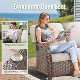 9 Pieces Patio Furniture Set Swivel Chairs - Photo 6