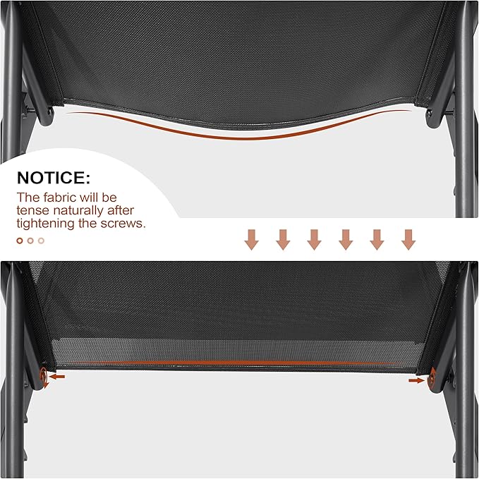 Crestlive Products 2PCS Chaise Lounge Chair Outdoor with 1PC Side Table, Adjustable 5 Positions Pool Tanning Recliner, Outdoor Lounge Furniture Perfect for Patio, Beach, Yard, Pool