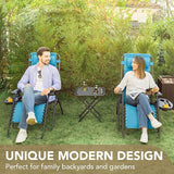 Devoko Patio Zero Gravity Chair Outdoor Folding Adjustable Reclining Chairs Pool Side Using Lawn Lounge Chair with - Photo 9
