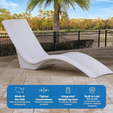 Step2 Vero Pool Lounger and Folding Adult Flip Seat Bundle, Outdoor/Indoor Waterproof Patio Furniture - Photo 3