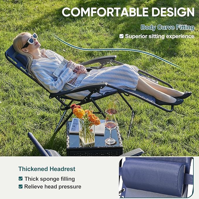 NEWBULIG Zero Gravity Chair Set of 4 - Photo 3