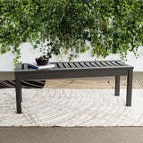 Cambridge Casual Arie Solid Wood Outdoor Patio Garden Backless Bench - Photo 3
